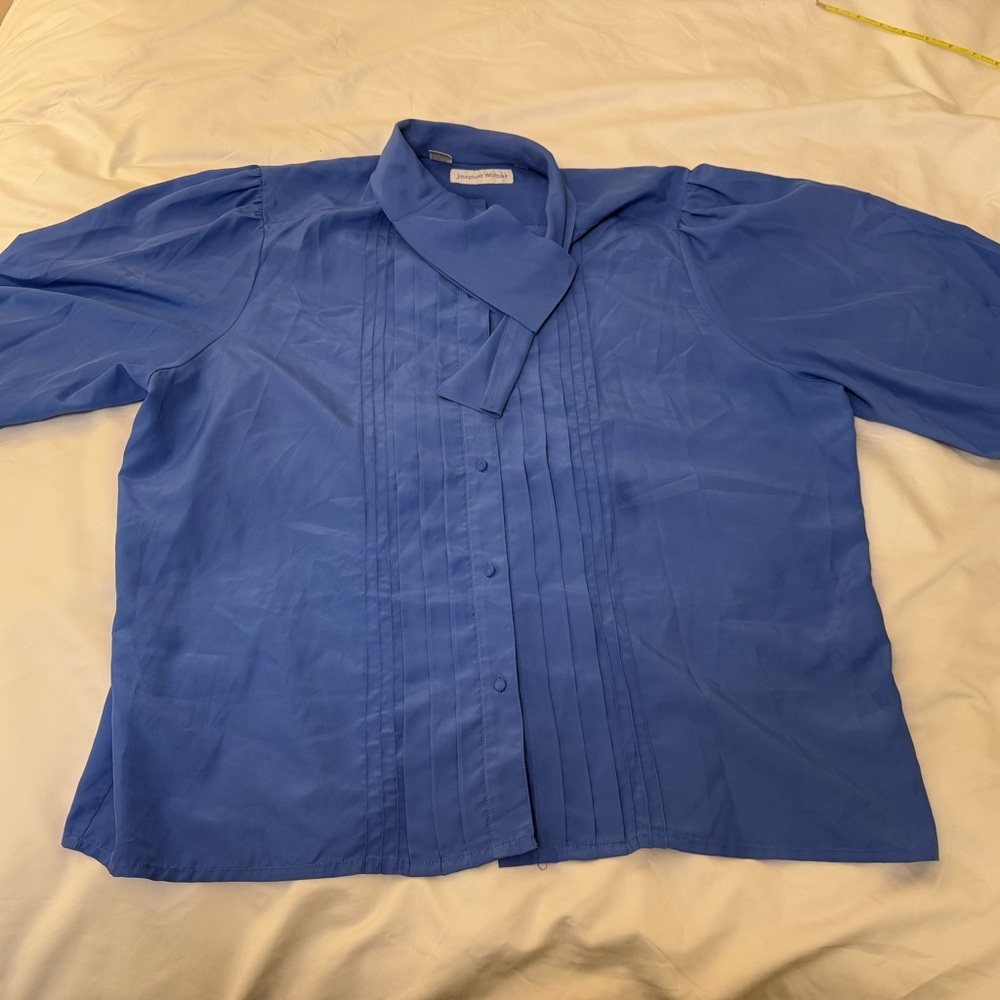 Vintage Josephine Woman Blue Blouse 18W
